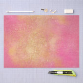 Glitzy Pink Gold Sparkle Shine Seidenpapier (Handwerk)
