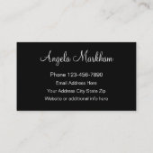 Glitzy Realtor Damask Muster Visitenkarte (Rückseite)