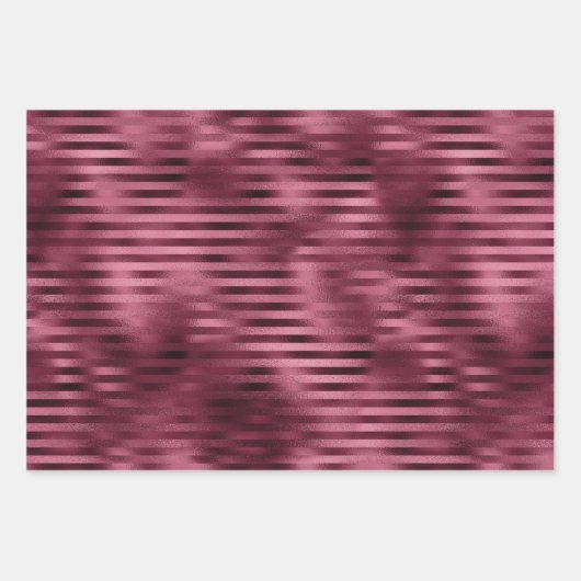 Glitzy Red Glitzer Animal Print Geschenkpapier Set (Vorderseite 2)