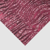 Glitzy Red Glitzer Animal Print Seidenpapier (Detail)