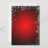 Glitzy Red Holiday Party Einladung (Rückseite)