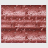 Glitzy Red Ombre Marble Geschenkpapier (Flach)