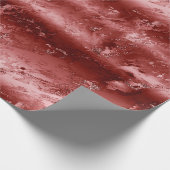 Glitzy Red Ombre Marble Geschenkpapier (Ecke)