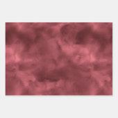 Glitzy Red Ombre Marble Geschenkpapier Set (Vorderseite 3)