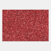 Glitzy Red Ombre Marble Geschenkpapier Set (Vorderseite 2)