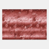 Glitzy Red Ombre Marble Geschenkpapier Set (Vorderseite)