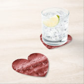 Glitzy Red Ombre Marble Untersetzer (Vor Ort)