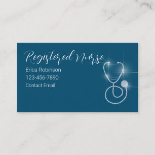 Glitzy Registered Nurse Simple Visitenkarte