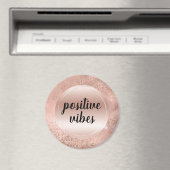 Glitzy Rose Blush Pink Sparkle Magnet (In Situ (Geschirrspüler))