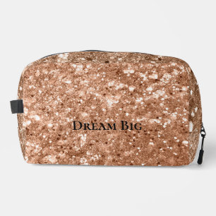 Glitzy Rose Gold Chunky Glitzer Waschbeutel