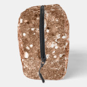 Glitzy Rose Gold Chunky Glitzer Waschbeutel (Rechts)