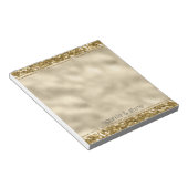 Glitzy Sparkle Gold Glitzer Notepad Notizblock (angewinkelt)