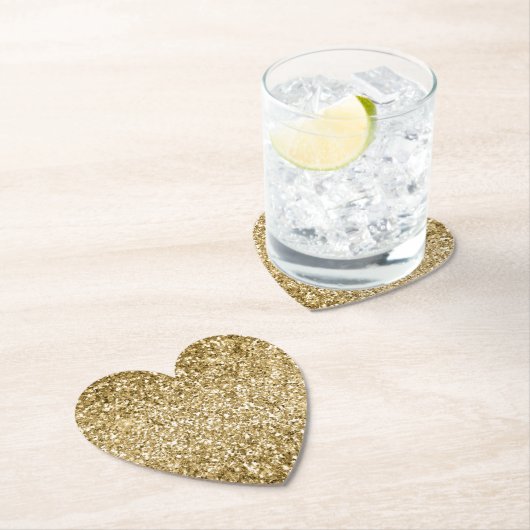 Glitzy Sparkle Gold Glitzer Untersetzer (Vor Ort)
