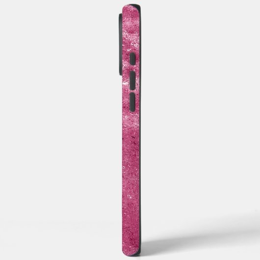 Glitzy Sparkle Pink Case-Mate iPhone Hülle (Rückseite / Links)