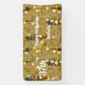 Glitzy Sparkling Happy Any Age Birthday Banner (Vertikal)