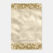 Glitzy-Sparkone-Gold-Glitzer       Post-it Klebezettel (Vorderseite)