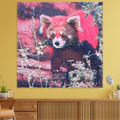 GlitzyAnimal_RedPanda_005 Leinwanddruck (Insitu (Wohnzimmer))