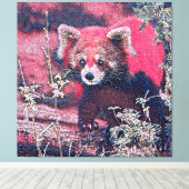 GlitzyAnimal_RedPanda_005 Leinwanddruck (Insitu (Holzboden))