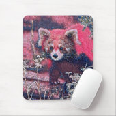 GlitzyAnimal_RedPanda_005 Mousepad (Mit Mouse)