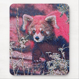 GlitzyAnimal_RedPanda_005 Mousepad