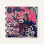 GlitzyAnimal_RedPanda_005 Notizblock (Vorderseite)