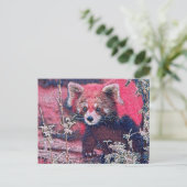 GlitzyAnimal_RedPanda_005 Postkarte (Stehend Vorderseite)