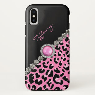 Glitzzy Pink Jaguar Print iPhone 5S Fall Case-Mate iPhone Hülle