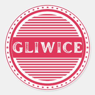 Gliwice City Pride Emblem – Polnische Identität Runder Aufkleber