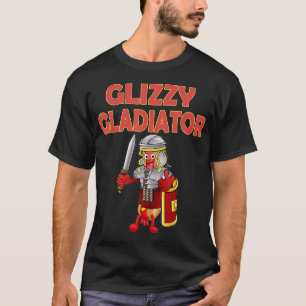 Glizzy Gladiator Hot Dog im Rüstungs-Anzug Kostüm T-Shirt