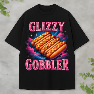Glizzy Gobbler Bootleg Lustiger Hot Dog Foodcore R T-Shirt