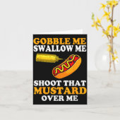 Glizzy Gobbler Funny Glizzy Meme Hot Dog Lover Men Karte (Gelbe Blume)