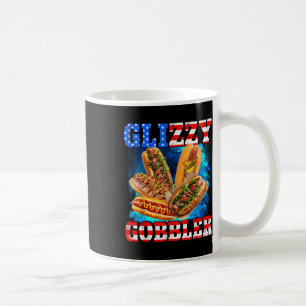 Glizzy Gobbler Lustiger Hotdog 4. Juli Bbq Patriot Kaffeetasse