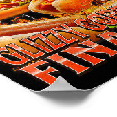 Glizzy Gobbler Lustiger Wiener Hot Dog Meme Bootle Poster (Ecke)