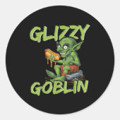 Glizzy Goblin Funny Glizzy Gobbler Hot Dog Lover  Runder Aufkleber (Vorderseite)