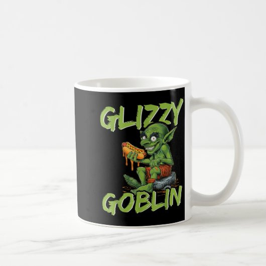 Glizzy Goblin Lustiger Glizzy Fresser Hot Dog Lieb Kaffeetasse (Rechts)