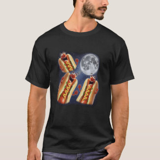 Glizzy Hotdog Mond 3 Heult den Mond herum Lustig K T-Shirt