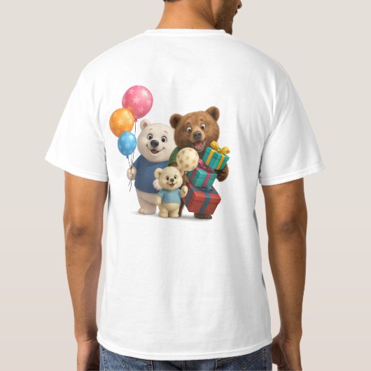 Glizzy, Panda & Polar Bear Gang T - Shirt. T-Shirt (Rückseite)