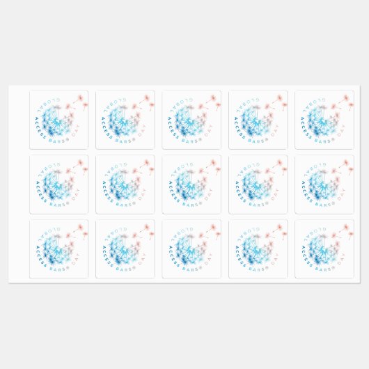 Global Access Bars Day Labels Etiketten (Blatt)