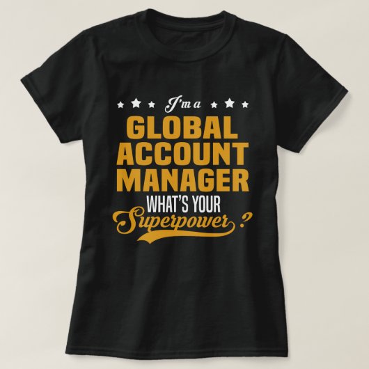 Global Account Manager T-Shirt (Design vorne)