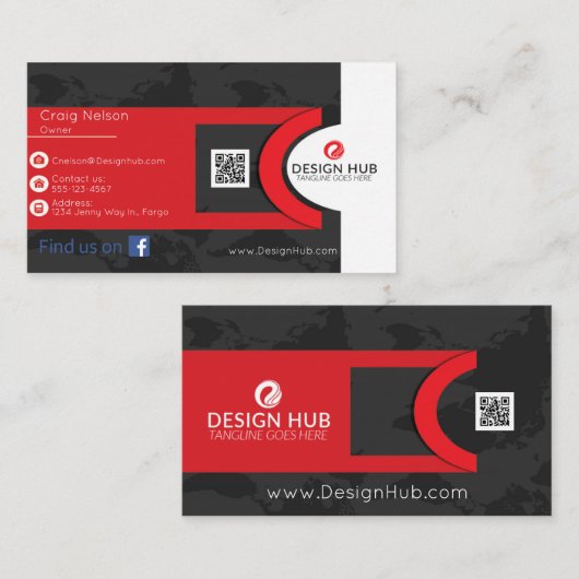 Global berufliche Visitenkarte (Vorne/Hinten)