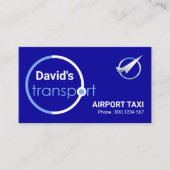 Global Blue Orbit Airport Taxi Visitenkarte (Vorderseite)
