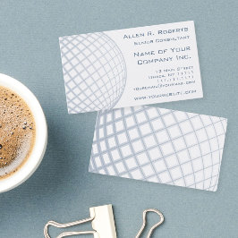 Global Business Consultant Blue Gray Globe Visitenkarte