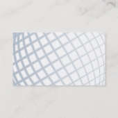 Global Business Consultant Blue Gray Globe Visitenkarte (Rückseite)