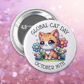 Global Cat Day 16. Oktober Button