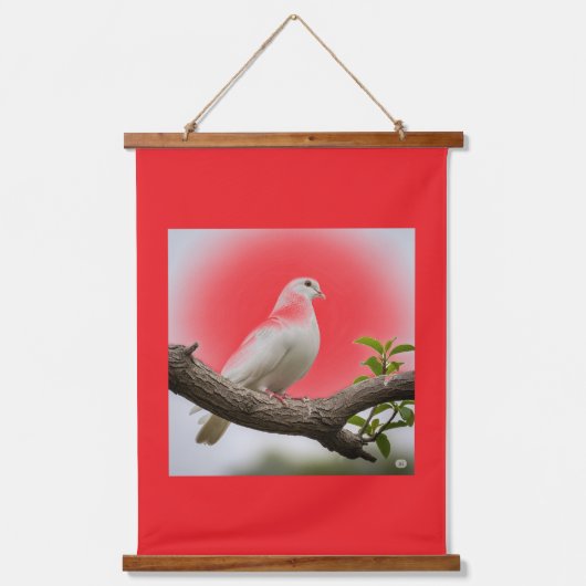 "Global Charm – Artisan Wall Tapestry from India" Wandteppich Mit Holzrahmen (Vorderseite)