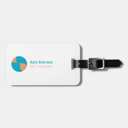 Global Communications Icon Gepäckanhänger (Vorderseite horizontal)