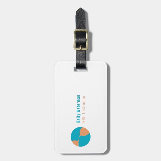 Global Communications Icon Gepäckanhänger (Vorderseite vertikal)