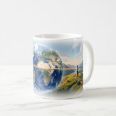 Global Connection Across Mountain Paths Becher Kaffeetasse (VorderseiteRechts)