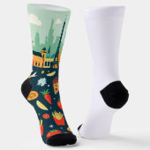 Global Culinary Adventure Socken (Gewinkelt)