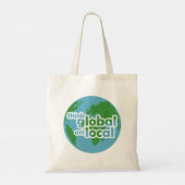 Global Denken Lokal Handeln Tragetasche (Rückseite)